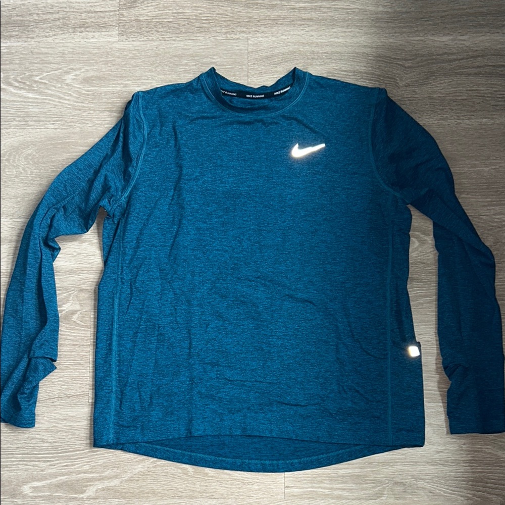 Nike Blue Long Sleeve Performance Tee